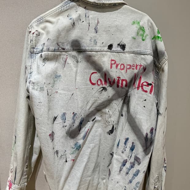 [빈티지 커스텀] 캘빈 클레인 데님 셔츠 자켓