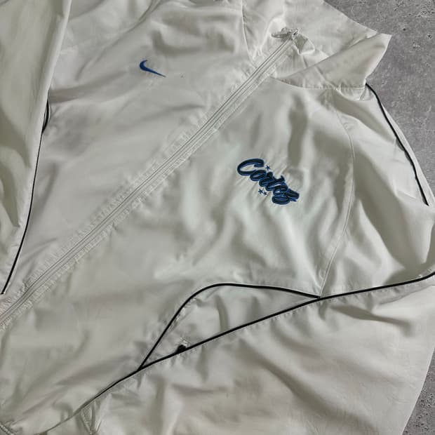 00s Nike 아카이브 코르테즈 화이트 윈드브레이커