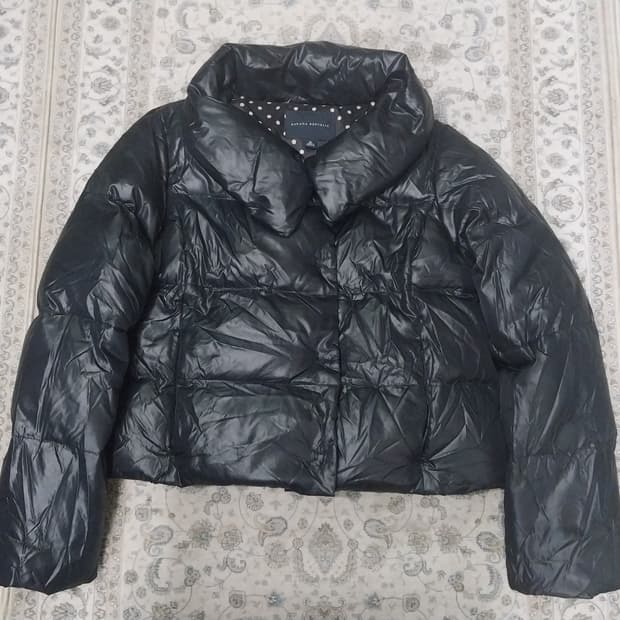 바나나리퍼블릭 블랙 크롭패딩 M