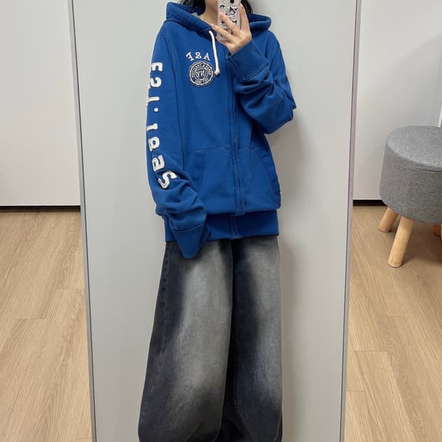 아베크롬비 자수로고 포카리 후드집업 105