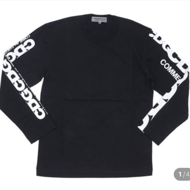 CDG 도쿄 꼼데가르송 레터링 롱슬리브