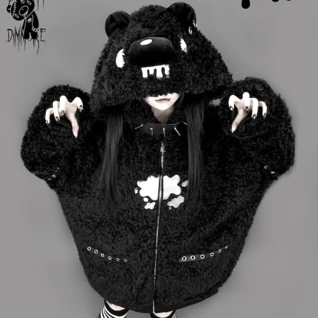 Dimmoire 딤모아르 글루미베어 퍼파카 지뢰계 양산형 서브컬쳐