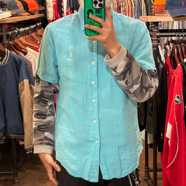 [HI] 폴로 랄프로렌 반팔 셔츠 스카이블루