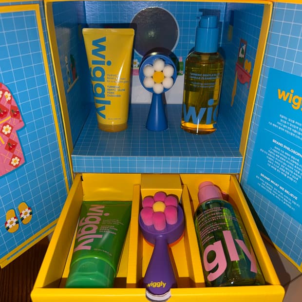 Wiggly 3종 세트 클렌저 브러쉬