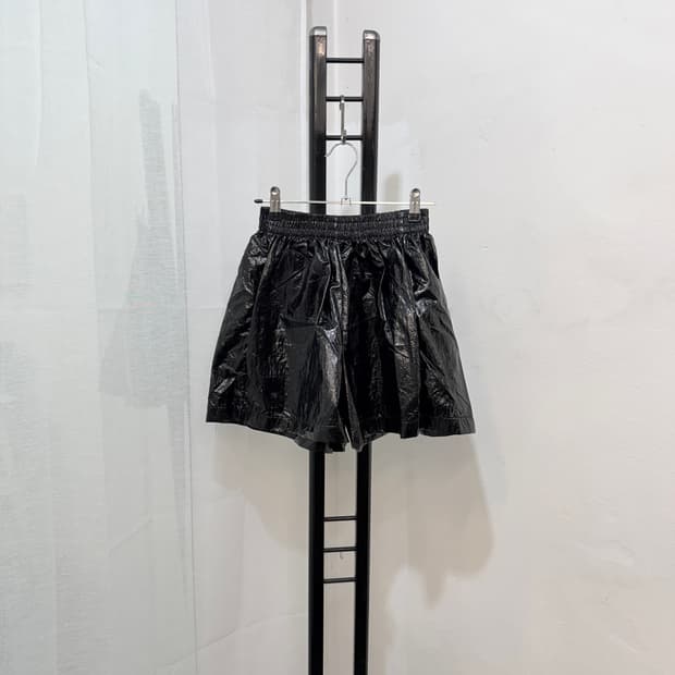광택 샤이닝 밴딩반바지 숏팬츠 밴딩바지 4652