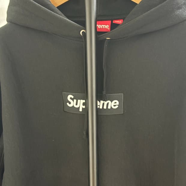 슈프림 박스로고 후드 라지 블랙 L