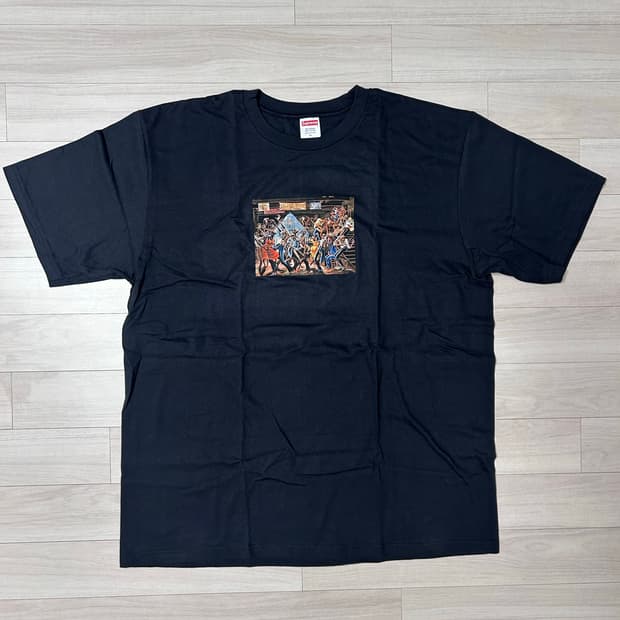 (XL)슈프림x어니반스 티셔츠  -25ss