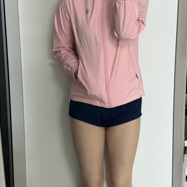블랙야크 핑크색 바람막이