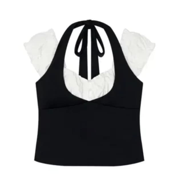 카시코 보니 탑 Bonnie Halter Top 공겜여주 빈티지 엑시즈팜