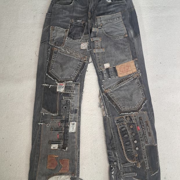 리바이스 패치워크팬츠