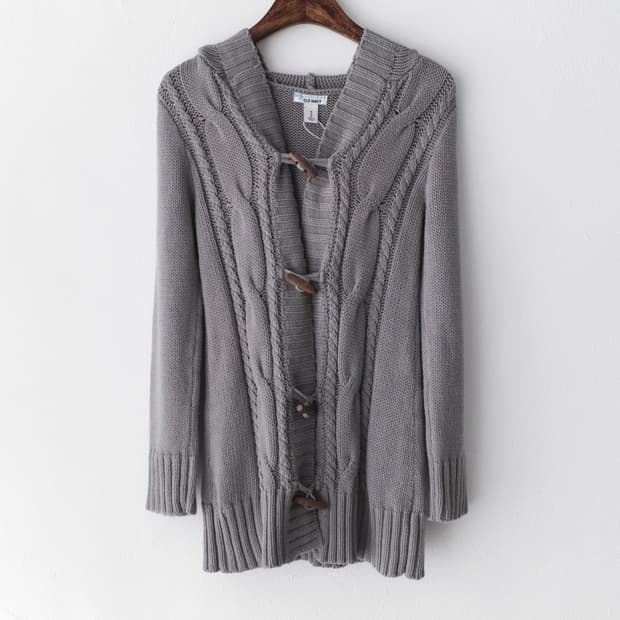 knit duffle cardigun