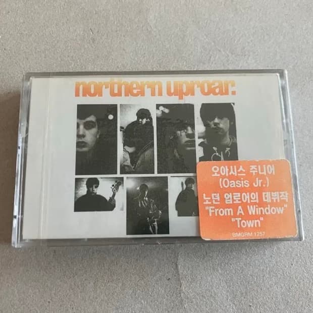 90년대 영국 오아시스 주니어 밴드 노던 업로어 1집 미개봉 카세트테이프