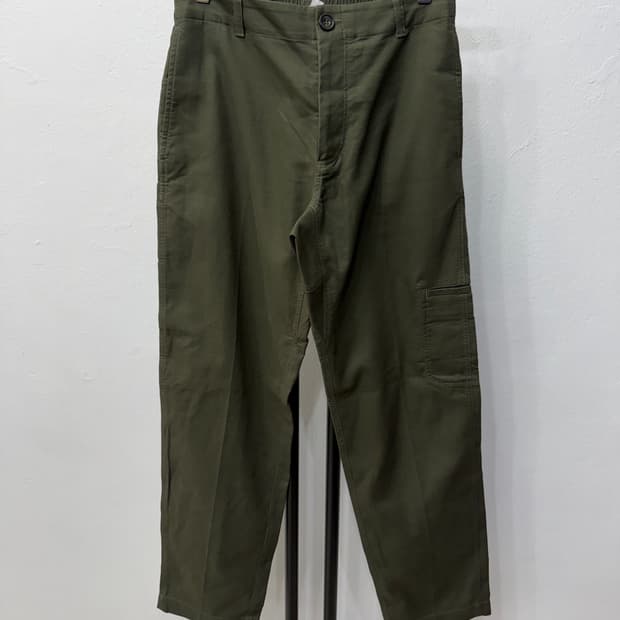 정품) COS 코스 남성 카키색 카고 밴딩 면바지 46