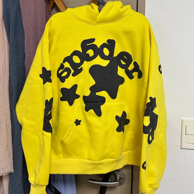 Sp5der 옐로우 후드