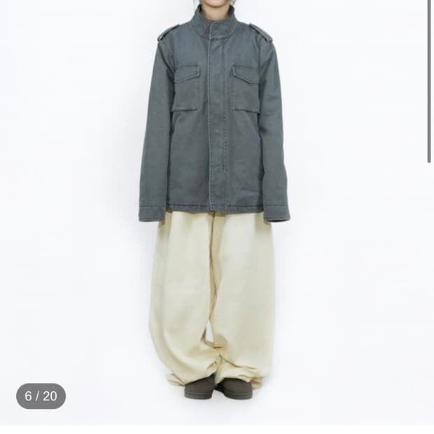 구해요) 어스지구 피그먼트 웜 필드 자켓 차콜 