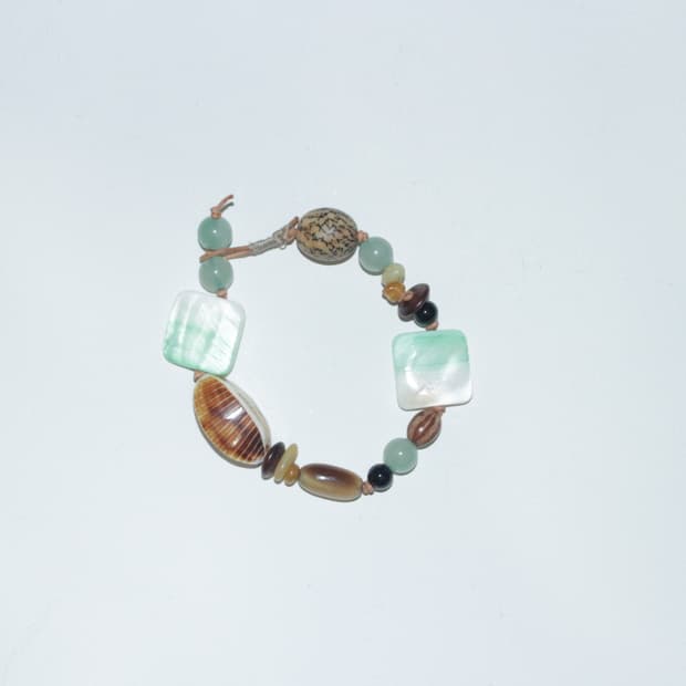 자개 소뿔 팔찌