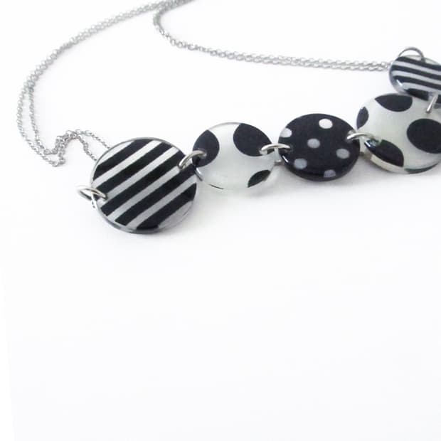 sunaokuwahara pattern mix necklace