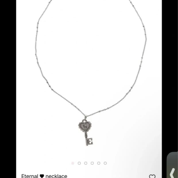 쓰리타임즈 Eternal 하트 열쇠 목걸이