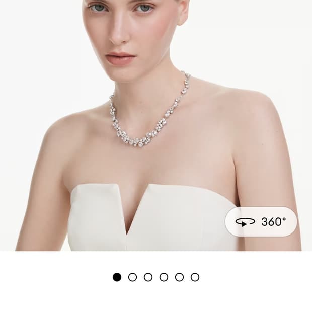 정가48만~새제품)스와로브스키 별빛 크리스탈 목걸이 정품