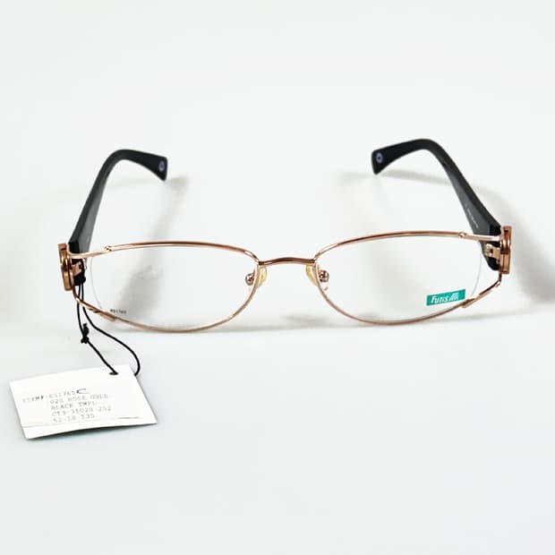 90s FUTIS 로즈골드 오벌 메탈 프레임 빈티지 안경