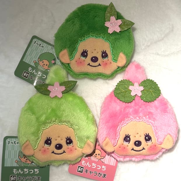 몬치치 벚꽃 말차 가마구치 (동전지갑)