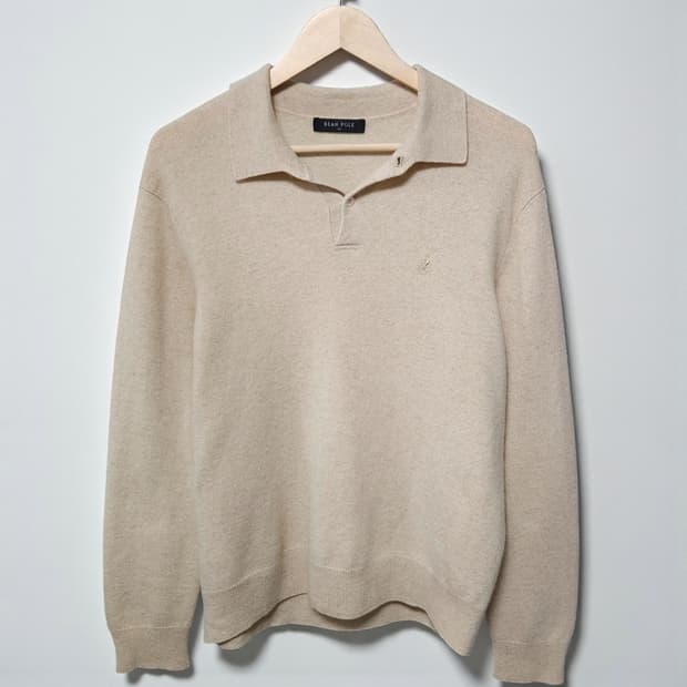 100)빈폴 캐시미어100% 카라 니트