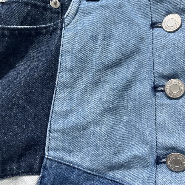 Patchwork Denim Skirt 패치워크 데님 스커트