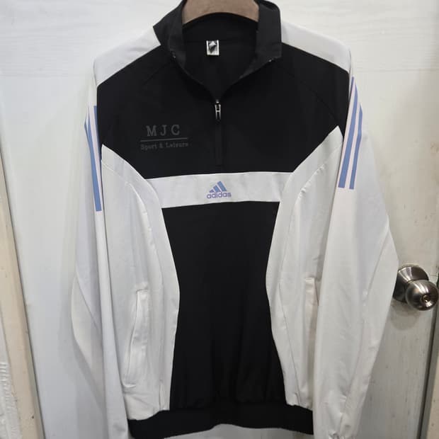 100,L)) adidas 아디다스 반집업 긴팔티셔츠! 디자인 짱이뻐요