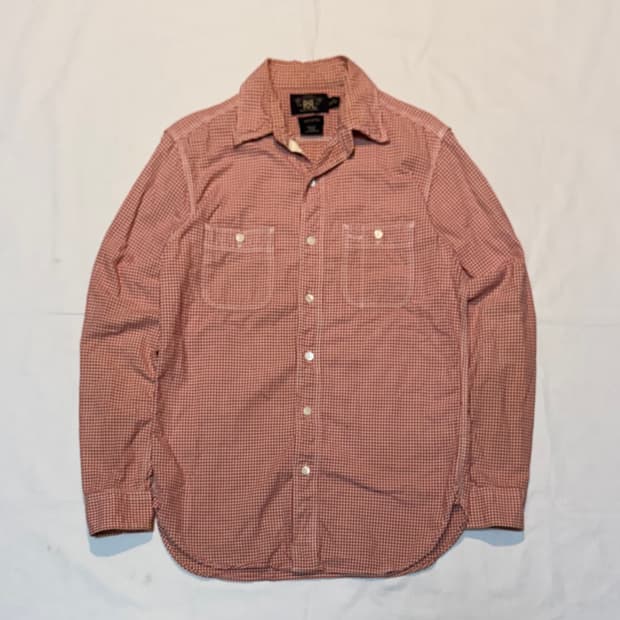 RRL 폴로 랄프로렌 투포켓 체크셔츠