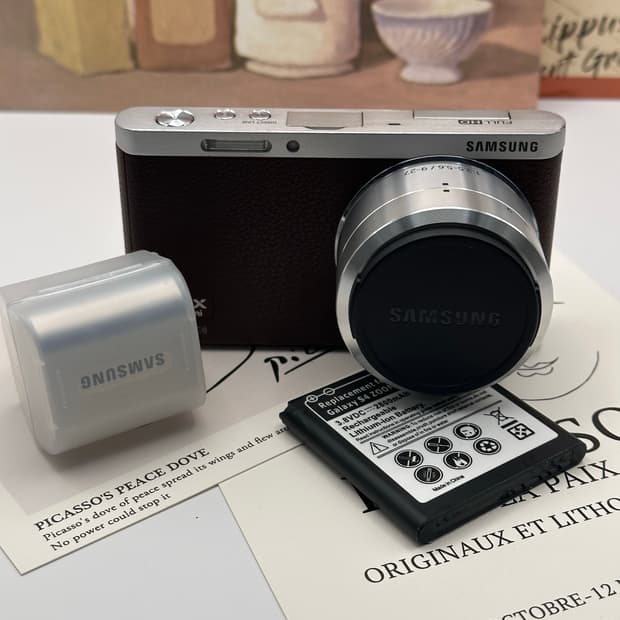 삼성 nx mini + c마운트 변환기.렌즈.필터.후드.후레쉬