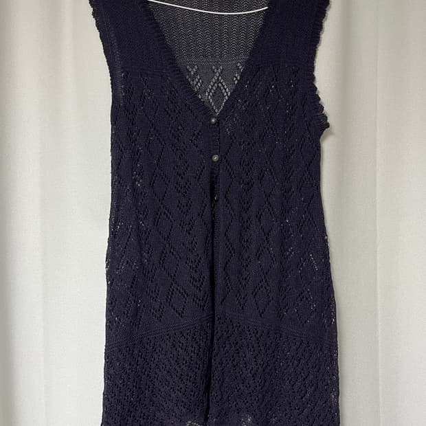 빈티지 니트 조끼