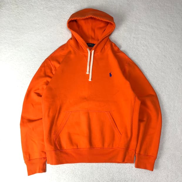 폴로랄프로렌 오렌지 플리스 후디 