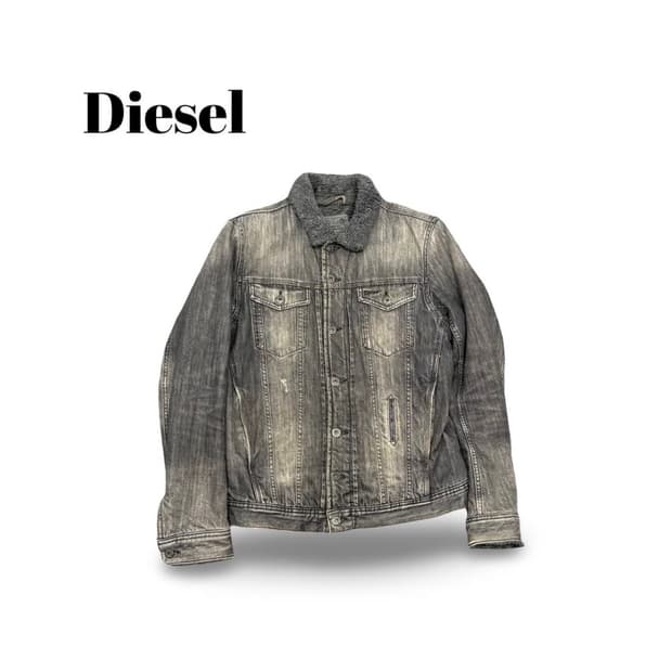 디젤 워싱 털 쉐르파 데님 자켓 (95)