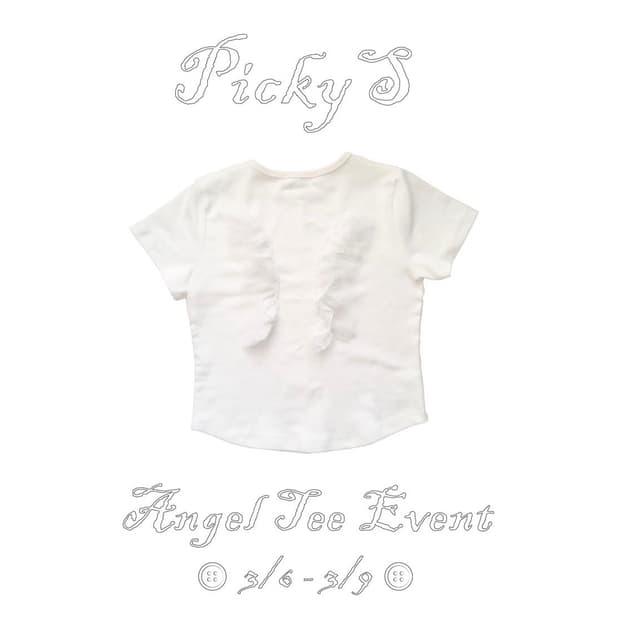 Picky s 엔젤 티  화이트