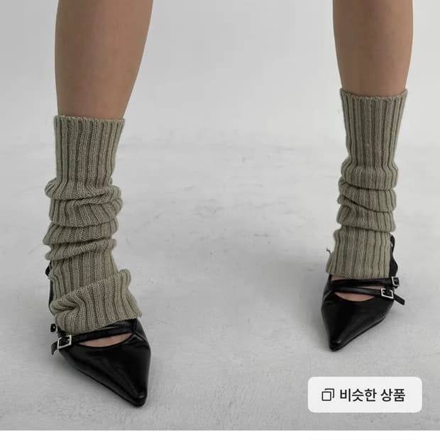 블랙업 킥산 스트랩 슬링백 힐 240