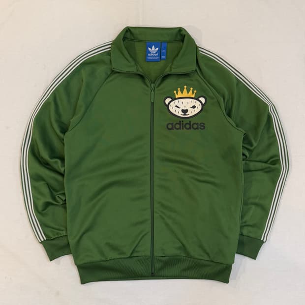 아디다스 니고베어 빅로고 말차맛 져지 딥그린