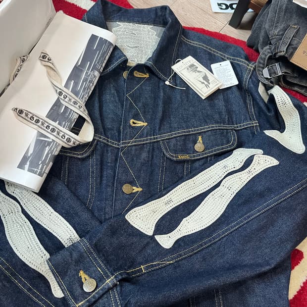 캐피탈 11.5oz 본 데님 자켓 인디고