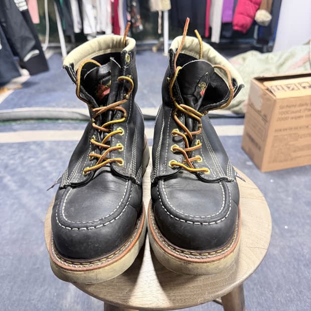 [정품] 쏘로굿 6인치 목토 블랙 워커 부츠 Made in USA