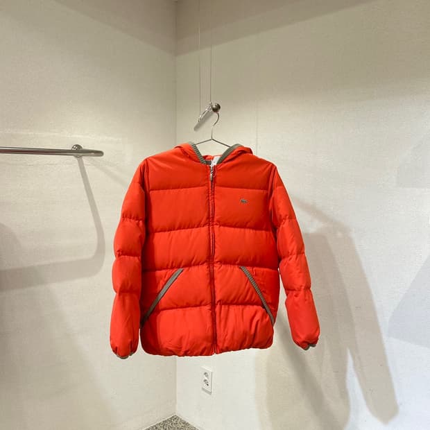 라코스테 후드 패딩