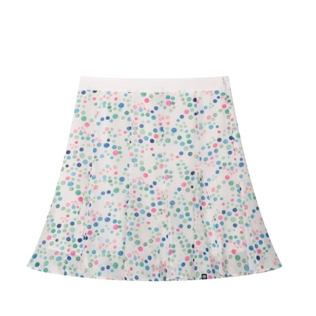 VINTAGE CHIFFON MIDI SKIRT (BLUE)