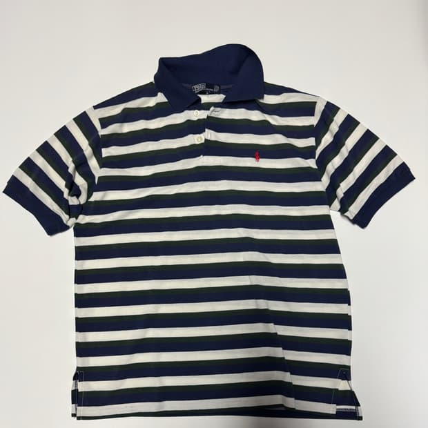 폴로 랄프로렌 스트라이프 귀여운 반팔 카라티 L