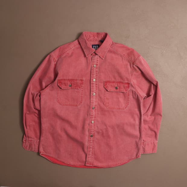 90'S GAP 데님 워싱 워크셔츠 A1670