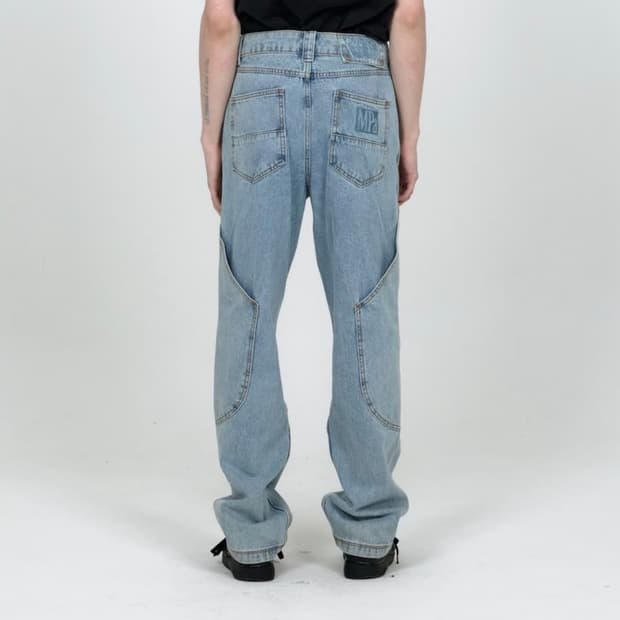 MPa CALF POCKET PANTS (STEEL BLUE)