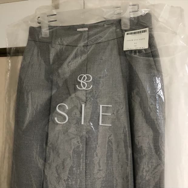 SIE 시에 엘 와이드 트라우저 체크 M 새상품