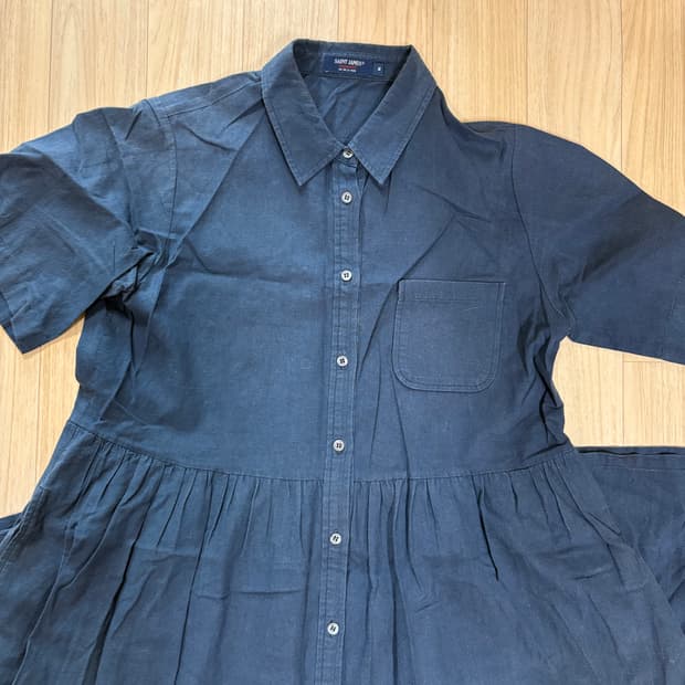 세인트제임스 린넨 반팔 셔츠원피스