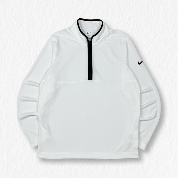 나이키 스우시 반집업 슬리브 화이트
