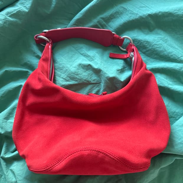 마지셔우드 펌킨 레드 스웨이드 백