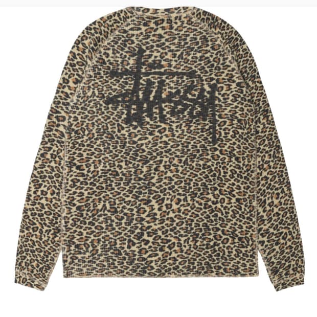 Stussy 스투시 베이직 써멀 레오파드 m
