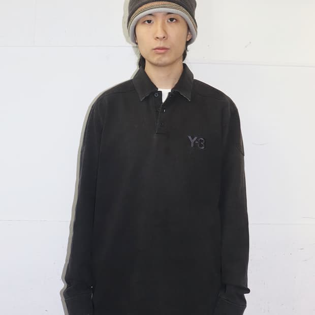 Y-3 로고 디테일 페이드 PK 롱슬리브