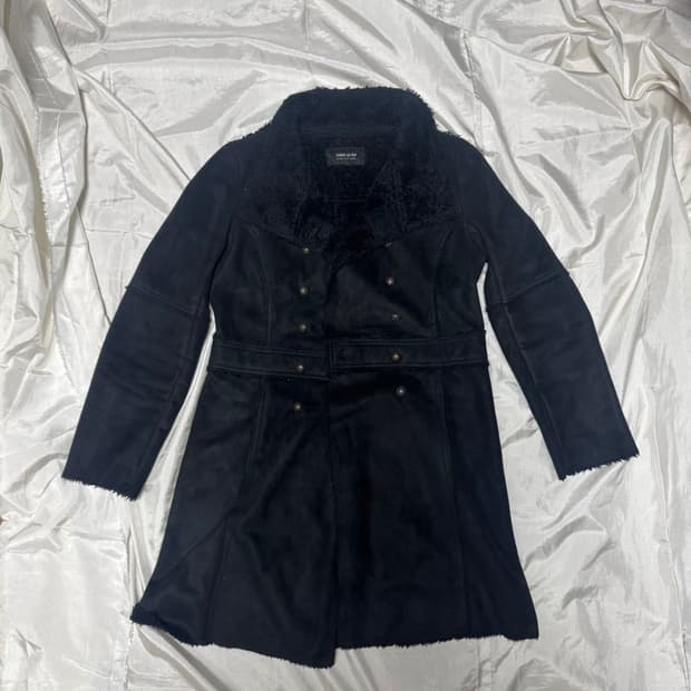 “Comme Ca lsm” black fur coat